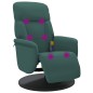 vidaXL Sillón reclinable masaje con reposapiés terciopelo verde oscuro vidaXL Sillón reclinable masaje con reposapiés terciopelo verde oscuro
