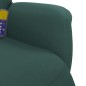 vidaXL Sillón reclinable masaje con reposapiés terciopelo verde oscuro vidaXL Sillón reclinable masaje con reposapiés terciopelo verde oscuro