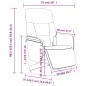 vidaXL Sillón reclinable masaje con reposapiés terciopelo verde oscuro vidaXL Sillón reclinable masaje con reposapiés terciopelo verde oscuro