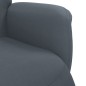 vidaXL Sillón reclinable con reposapiés terciopelo gris oscuro vidaXL Sillón reclinable con reposapiés terciopelo gris oscuro