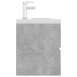 vidaXL Mueble con lavabo madera de ingeniería gris hormigón vidaXL Mueble con lavabo madera de ingeniería gris hormigón