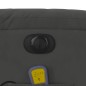 vidaXL Sillón reclinable masaje eléctrico tela microfibra gris oscuro