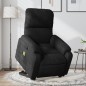 vidaXL Sillón reclinable de masaje elevable tela de microfibra negro vidaXL Sillón reclinable de masaje elevable tela de microfibra negro