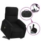 vidaXL Sillón reclinable de masaje elevable tela de microfibra negro vidaXL Sillón reclinable de masaje elevable tela de microfibra negro