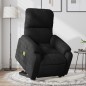 vidaXL Sillón masaje eléctrico reclinable elevable tela negro vidaXL Sillón masaje eléctrico reclinable elevable tela negro