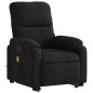 vidaXL Sillón masaje eléctrico reclinable elevable tela negro vidaXL Sillón masaje eléctrico reclinable elevable tela negro