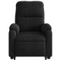vidaXL Sillón masaje eléctrico reclinable elevable tela negro vidaXL Sillón masaje eléctrico reclinable elevable tela negro