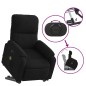 vidaXL Sillón masaje eléctrico reclinable elevable tela negro vidaXL Sillón masaje eléctrico reclinable elevable tela negro