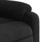 vidaXL Sillón masaje eléctrico reclinable elevable tela negro vidaXL Sillón masaje eléctrico reclinable elevable tela negro