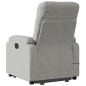 vidaXL Sillón masaje eléctrico reclinable elevable tela gris claro vidaXL Sillón masaje eléctrico reclinable elevable tela gris claro