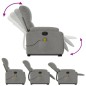 vidaXL Sillón masaje eléctrico reclinable elevable tela gris claro vidaXL Sillón masaje eléctrico reclinable elevable tela gris claro