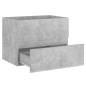 vidaXL Mueble con lavabo madera de ingeniería gris hormigón vidaXL Mueble con lavabo madera de ingeniería gris hormigón