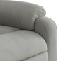 vidaXL Sillón masaje eléctrico reclinable elevable tela gris claro vidaXL Sillón masaje eléctrico reclinable elevable tela gris claro