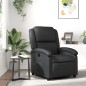 vidaXL Sillón reclinable de cuero auténtico negro vidaXL Sillón reclinable de cuero auténtico negro