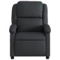 vidaXL Sillón reclinable de cuero auténtico negro vidaXL Sillón reclinable de cuero auténtico negro