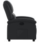 vidaXL Sillón reclinable de cuero auténtico negro vidaXL Sillón reclinable de cuero auténtico negro