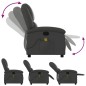 vidaXL Sillón reclinable de masaje cuero auténtico gris vidaXL Sillón reclinable de masaje cuero auténtico gris