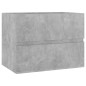vidaXL Mueble con lavabo madera de ingeniería gris hormigón vidaXL Mueble con lavabo madera de ingeniería gris hormigón