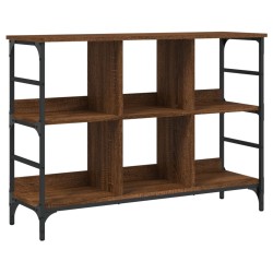 vidaXL Aparador de madera de ingeniería marrón roble 102x32x73,5 cm