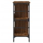 vidaXL Aparador de madera de ingeniería marrón roble 102x32x73,5 cm vidaXL Aparador de madera de ingeniería marrón roble 102x32x73,5 cm