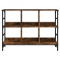 vidaXL Aparador de madera de ingeniería roble ahumado 102x32x73,5 cm vidaXL Aparador de madera de ingeniería roble ahumado 102x32x73,5 cm