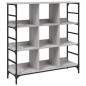 vidaXL Aparador de madera de ingeniería gris Sonoma 102x32x103,5 cm
