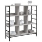 vidaXL Aparador de madera de ingeniería gris Sonoma 102x32x103,5 cm