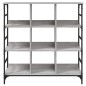 vidaXL Aparador de madera de ingeniería gris Sonoma 102x32x103,5 cm