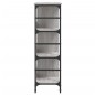 vidaXL Aparador de madera de ingeniería gris Sonoma 102x32x103,5 cm