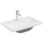 vidaXL Mueble con lavabo madera de ingeniería gris hormigón vidaXL Mueble con lavabo madera de ingeniería gris hormigón