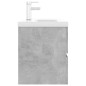 vidaXL Mueble con lavabo madera de ingeniería gris hormigón vidaXL Mueble con lavabo madera de ingeniería gris hormigón