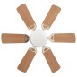vidaXL Ventilador de techo adornado con lámpara 82 cm marrón claro vidaXL Ventilador de techo adornado con lámpara 82 cm marrón claro