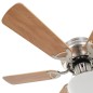 vidaXL Ventilador de techo adornado con lámpara 82 cm marrón claro vidaXL Ventilador de techo adornado con lámpara 82 cm marrón claro