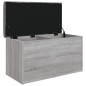 vidaXL Banco con almacenaje madera ingeniería gris Sonoma 82x42x45 cm vidaXL Banco con almacenaje madera ingeniería gris Sonoma 82x42x45 cm