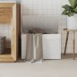 vidaXL Cesto ropa sucia con tapa ratán sintético blanco 55,5x35x34 cm vidaXL Cesto ropa sucia con tapa ratán sintético blanco 55,5x35x34 cm