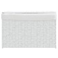 vidaXL Cesto ropa sucia con tapa ratán sintético blanco 55,5x35x34 cm vidaXL Cesto ropa sucia con tapa ratán sintético blanco 55,5x35x34 cm