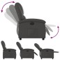 vidaXL Sillón reclinable eléctrico de cuero auténtico gris vidaXL Sillón reclinable eléctrico de cuero auténtico gris