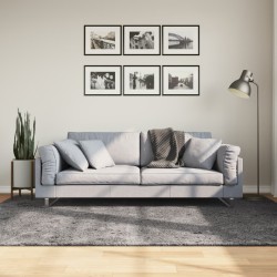 vidaXL Alfombra de pelo corto suave lavable HUARTE antracita 160x230cm