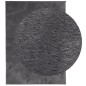 vidaXL Alfombra de pelo corto suave lavable HUARTE antracita 160x230cm