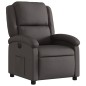 vidaXL Sillón reclinable eléctrico de cuero auténtico marrón oscuro vidaXL Sillón reclinable eléctrico de cuero auténtico marrón oscuro