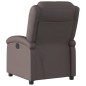 vidaXL Sillón reclinable eléctrico de cuero auténtico marrón oscuro vidaXL Sillón reclinable eléctrico de cuero auténtico marrón oscuro