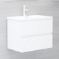 vidaXL Conjunto de muebles de baño madera de ingeniería blanco vidaXL Conjunto de muebles de baño madera de ingeniería blanco