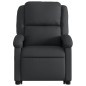 vidaXL Sillón reclinable elevable cuero auténtico negro vidaXL Sillón reclinable elevable cuero auténtico negro