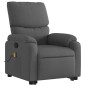 vidaXL Silla de masaje reclinable de pie de tela gris oscuro vidaXL Silla de masaje reclinable de pie de tela gris oscuro