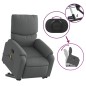 vidaXL Silla de masaje reclinable de pie de tela gris oscuro vidaXL Silla de masaje reclinable de pie de tela gris oscuro