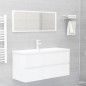 vidaXL Mueble con lavabo madera de ingeniería blanco vidaXL Mueble con lavabo madera de ingeniería blanco