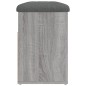 vidaXL Banco zapatero madera de ingeniería gris Sonoma 82x32x45,5 cm vidaXL Banco zapatero madera de ingeniería gris Sonoma 82x32x45,5 cm