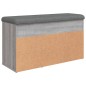 vidaXL Banco zapatero madera de ingeniería gris Sonoma 82x32x45,5 cm vidaXL Banco zapatero madera de ingeniería gris Sonoma 82x32x45,5 cm