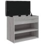 vidaXL Banco zapatero madera de ingeniería gris Sonoma 62x32x50 cm vidaXL Banco zapatero madera de ingeniería gris Sonoma 62x32x50 cm