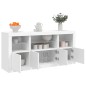 vidaXL Aparador con luces LED blanco 142,5x37x67 cm vidaXL Aparador con luces LED blanco 142,5x37x67 cm